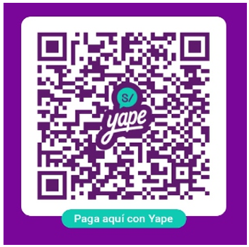 Código QR de pago por Yape